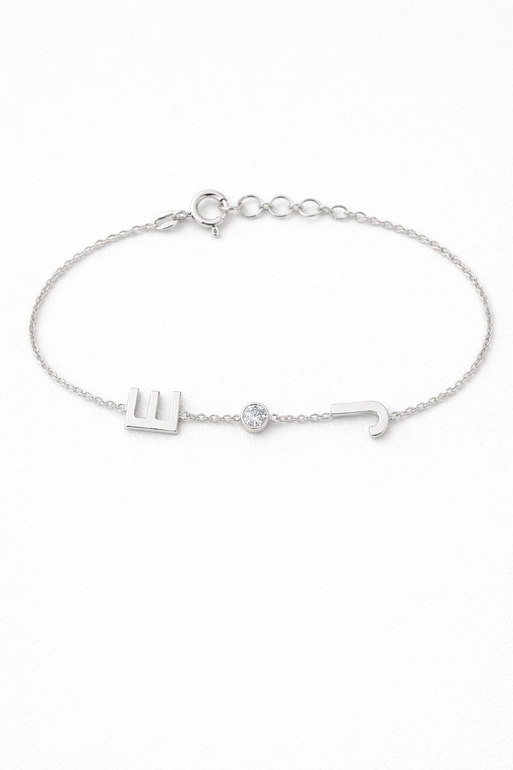 Atelier Duo Initial Bracelet, 14K zlato