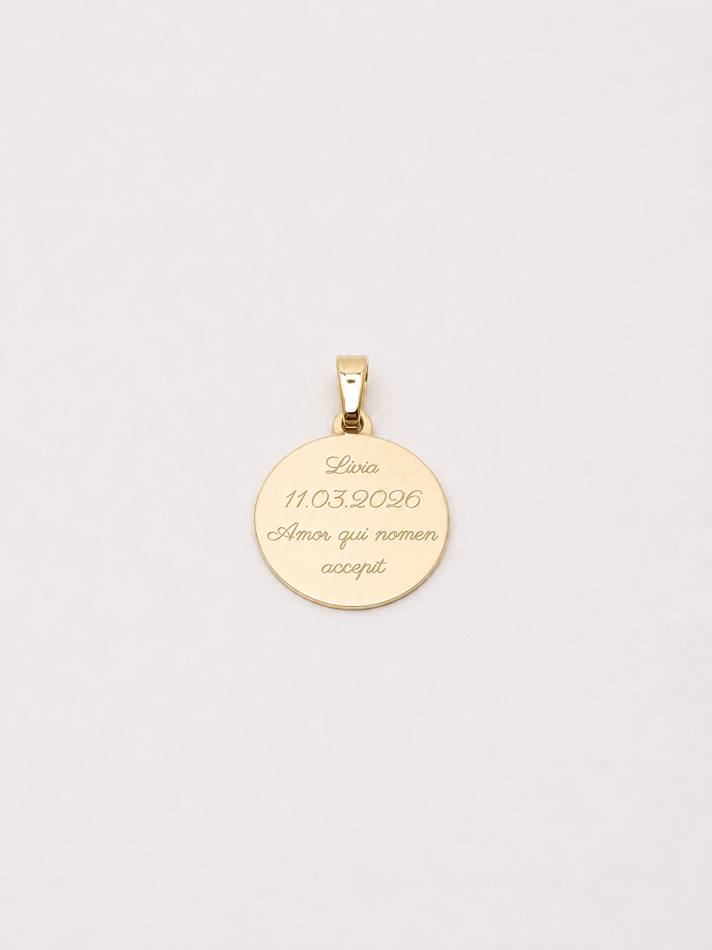 Atelier Custom Medallion – Private Engraving Edition, 14K zlato