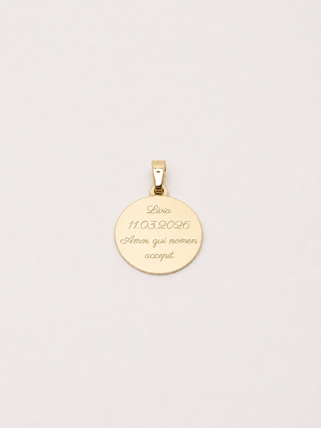 Atelier Custom Medallion – Private Engraving Edition, 14K zlato