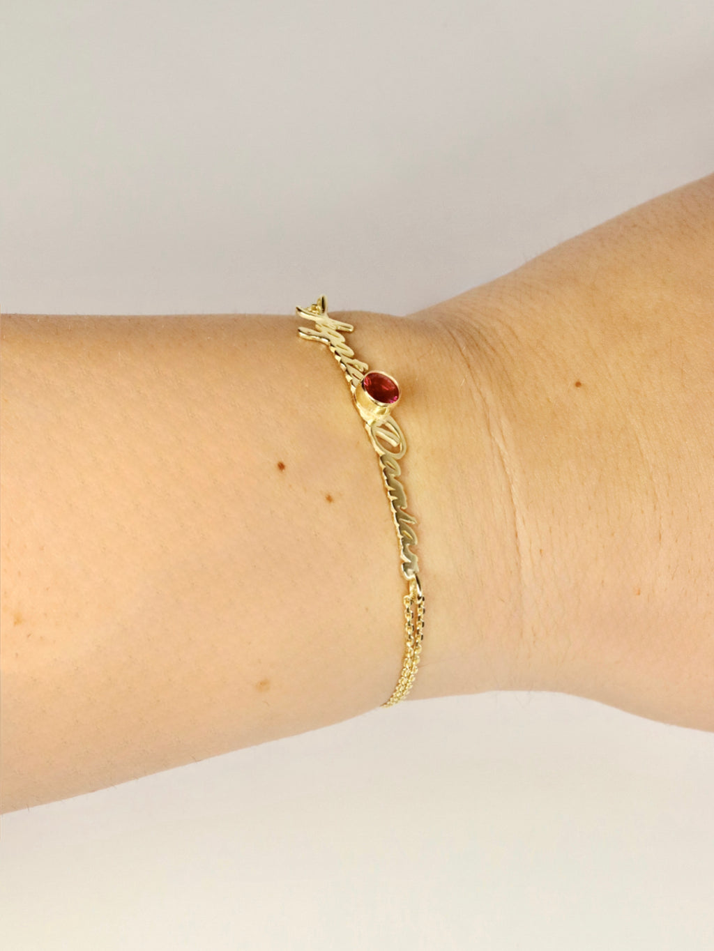 Atelier Name Gem Bracelet, 14K zlato