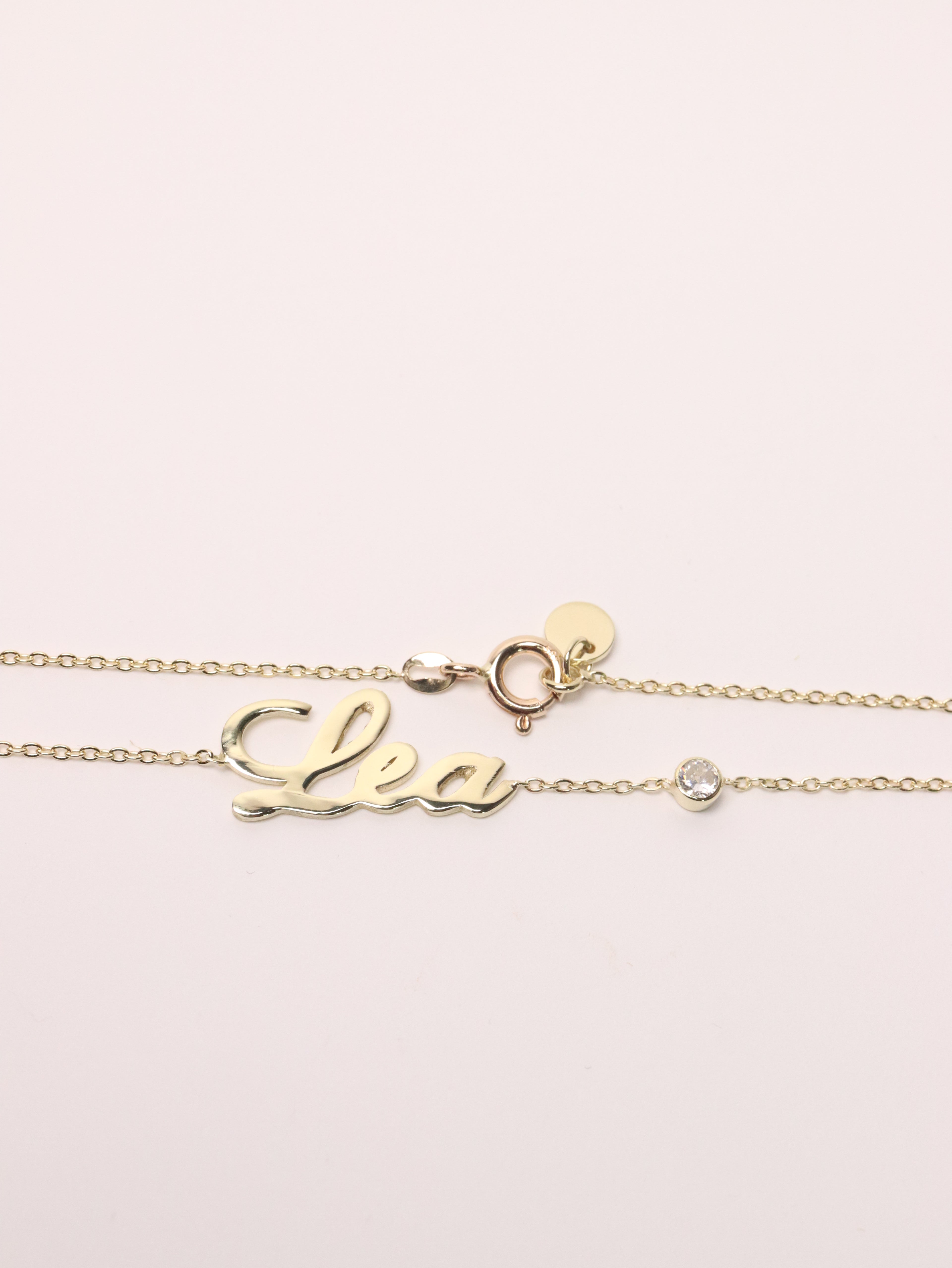 Atelier Name Bracelet – Spark Edition , 14K zlato