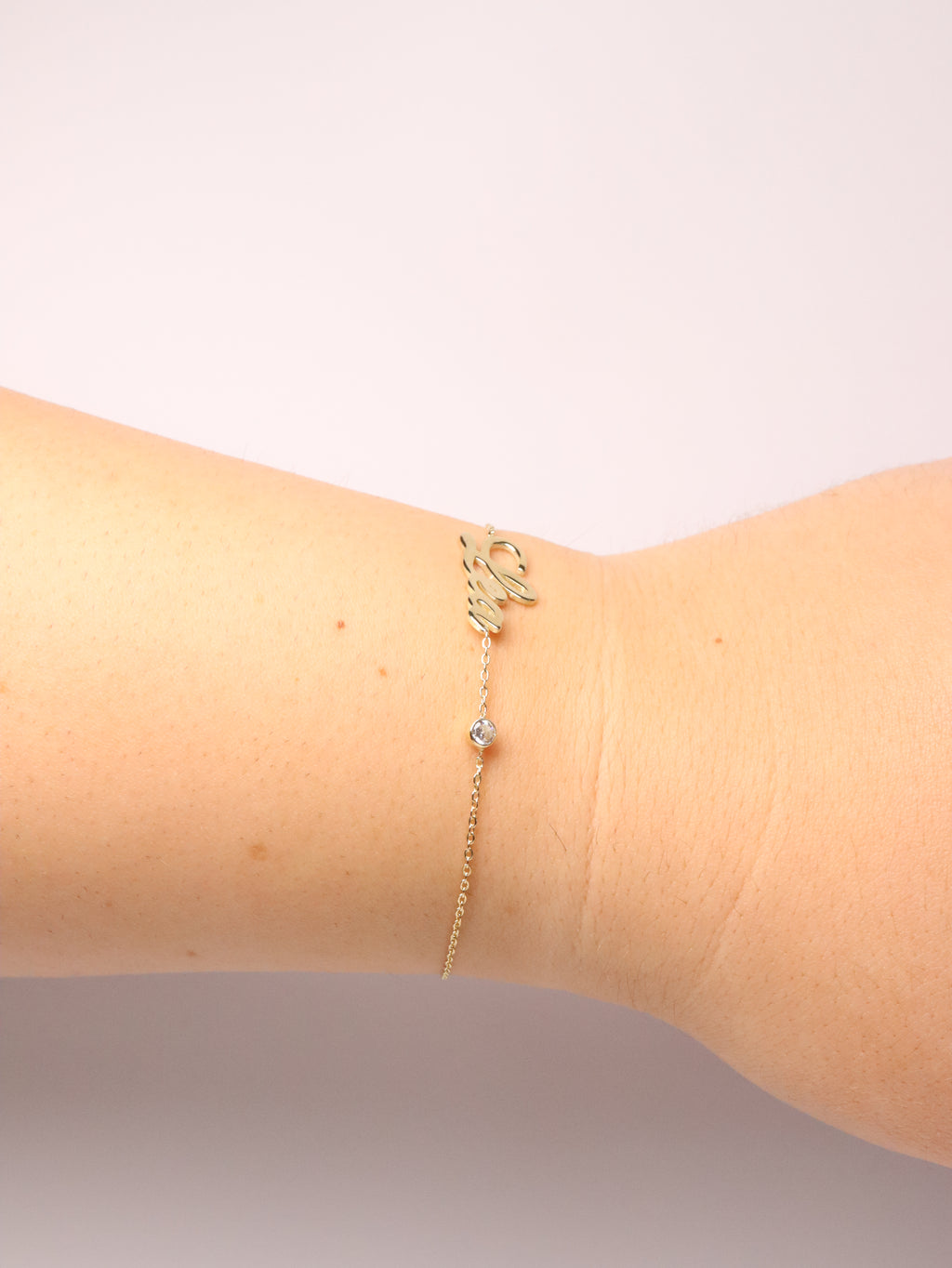 Atelier Name Bracelet – Spark Edition , 14K zlato