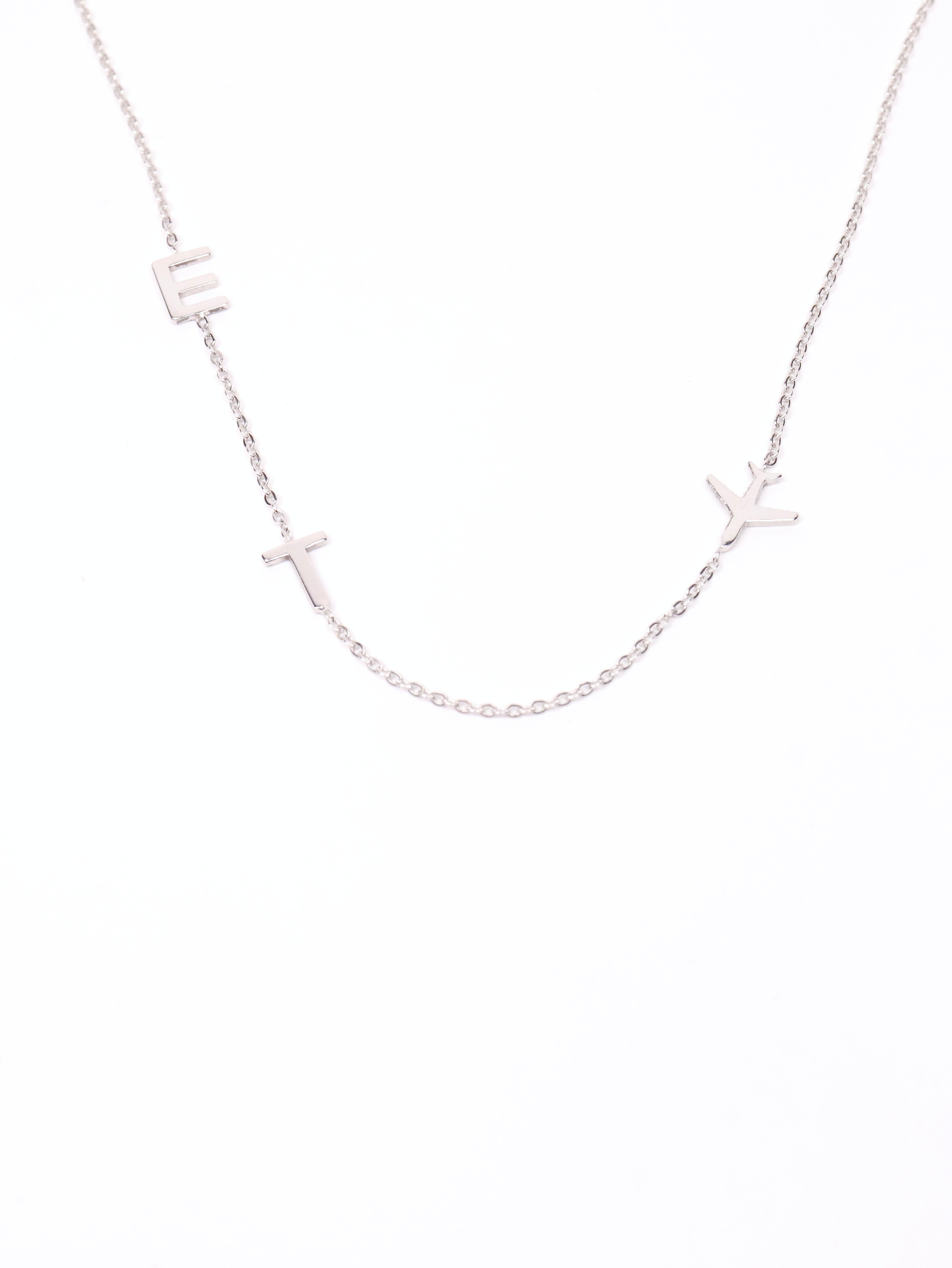 Atelier Initials Air Necklace, 14K zlato