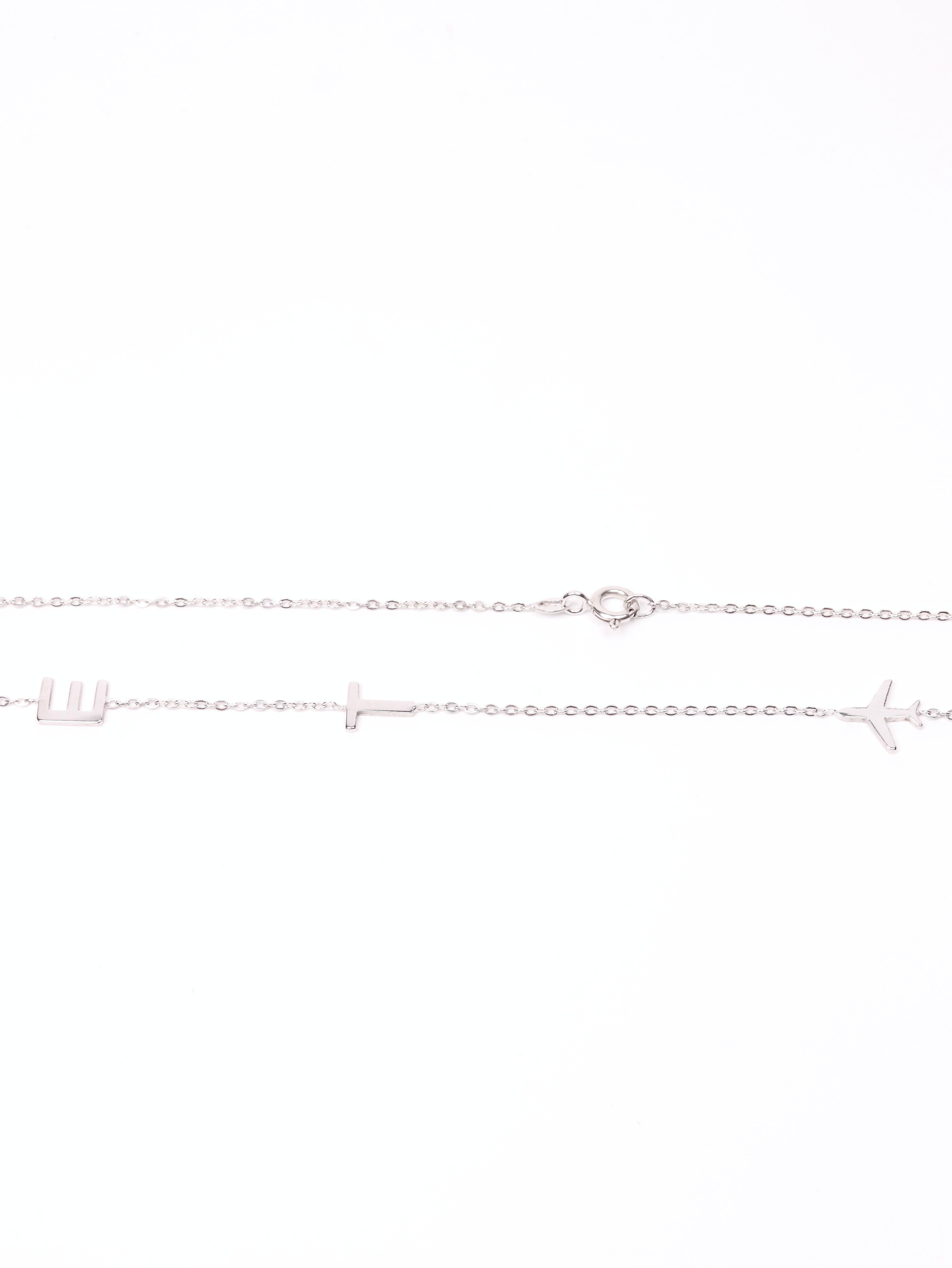 Atelier Initials Air Necklace, 14K zlato