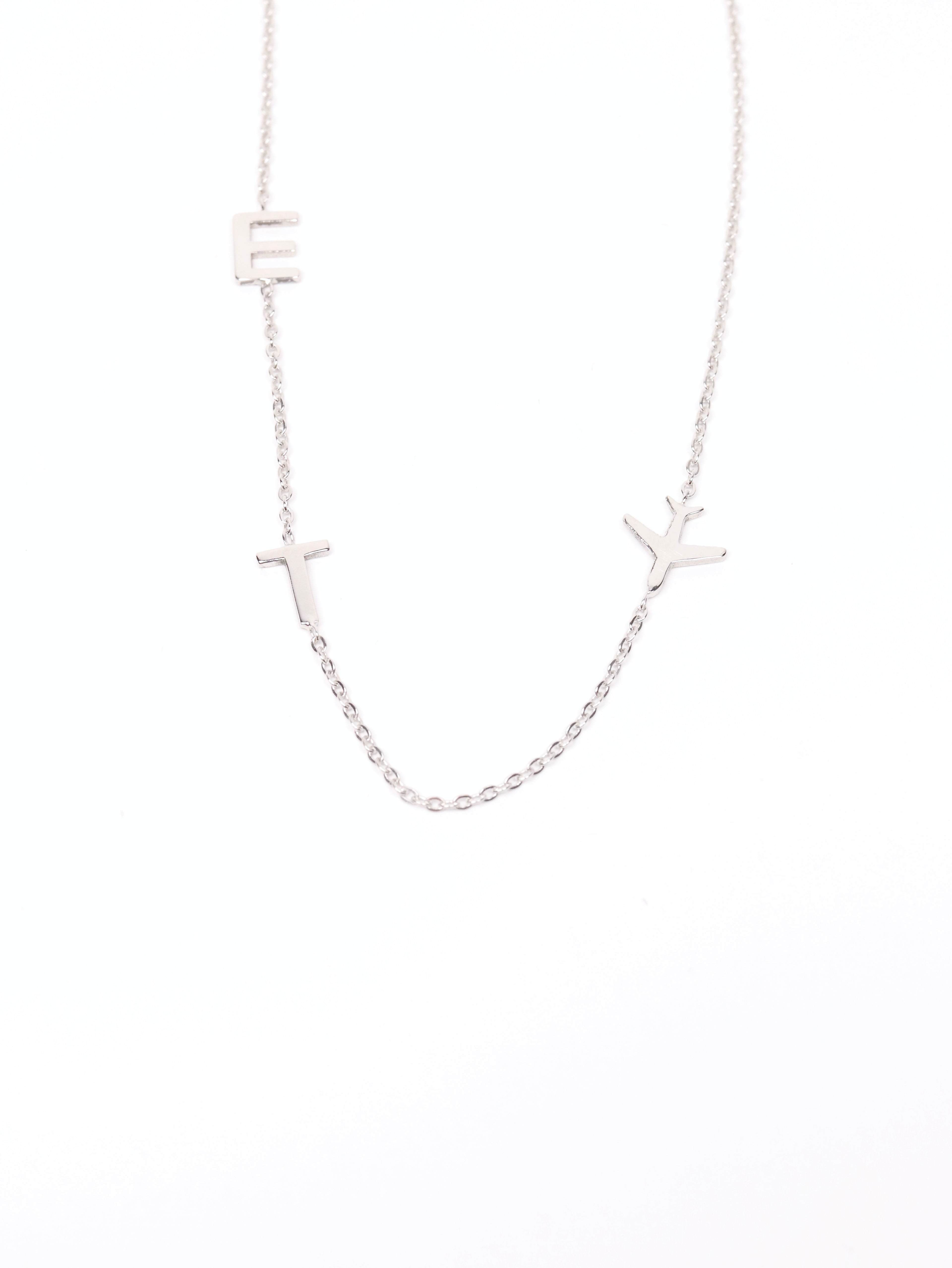 Atelier Initials Air Necklace, 14K zlato