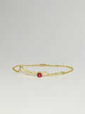 Atelier Name Gem Bracelet, 14K zlato