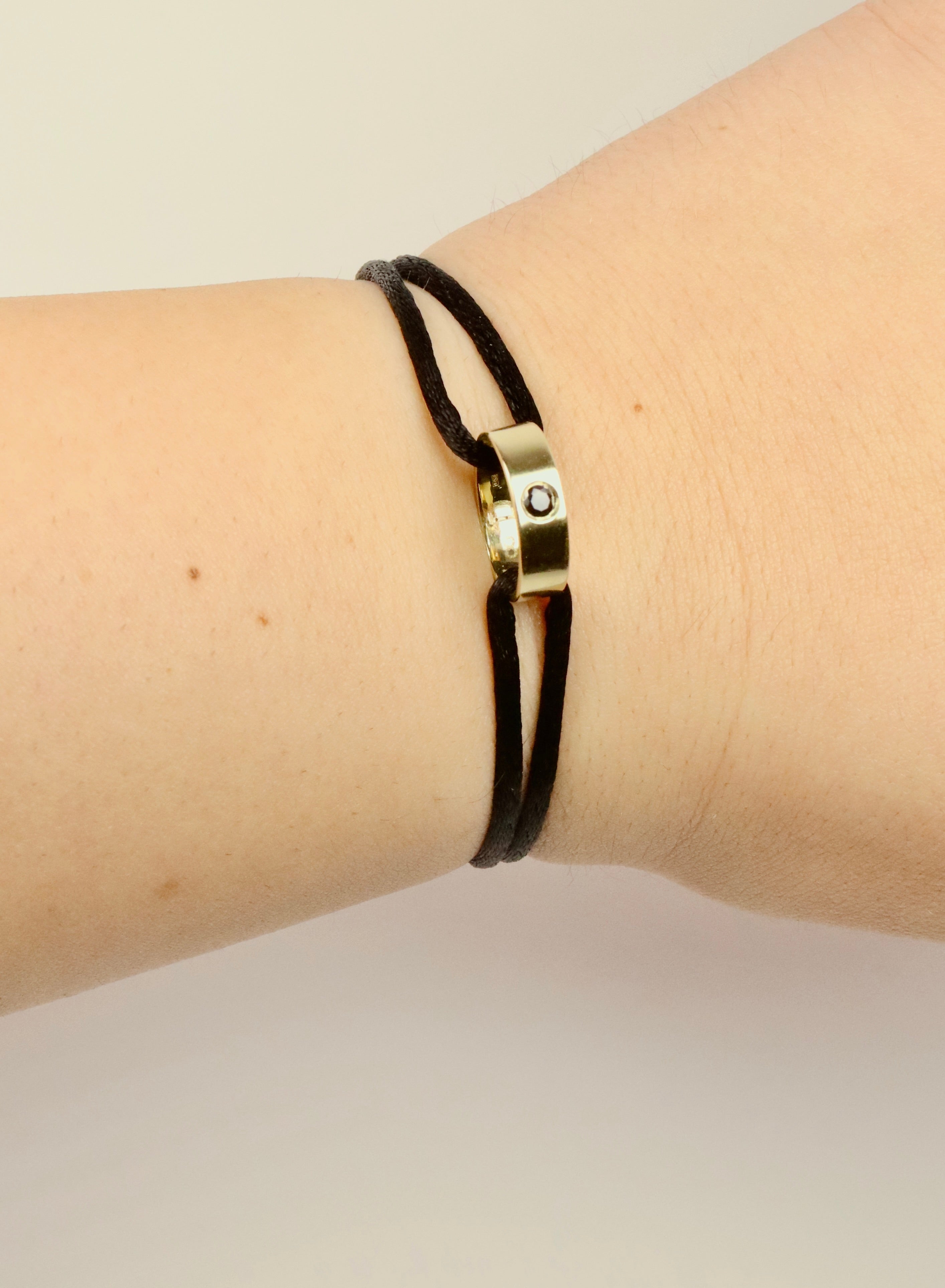 Atelier Ring Charm Bracelet, 14K zlato