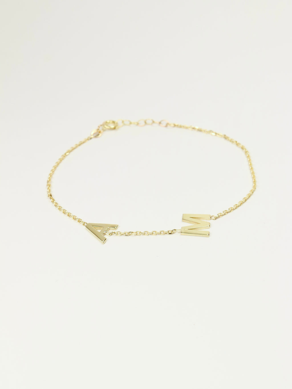Atelier 2 - Initials Bracelet, 14K zlato