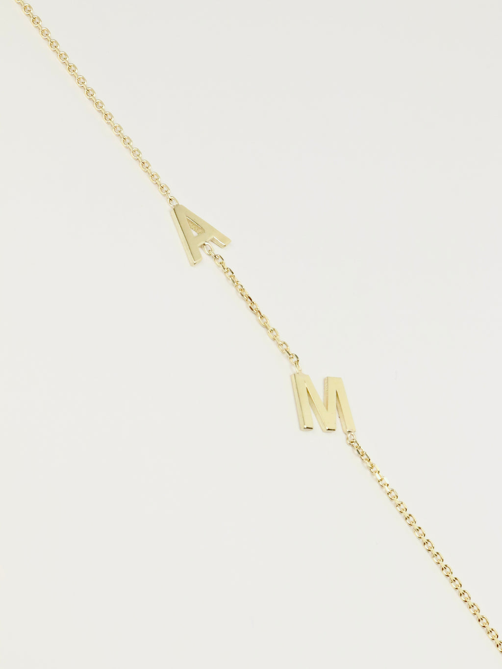 Atelier 2 - Initials Bracelet, 14K zlato