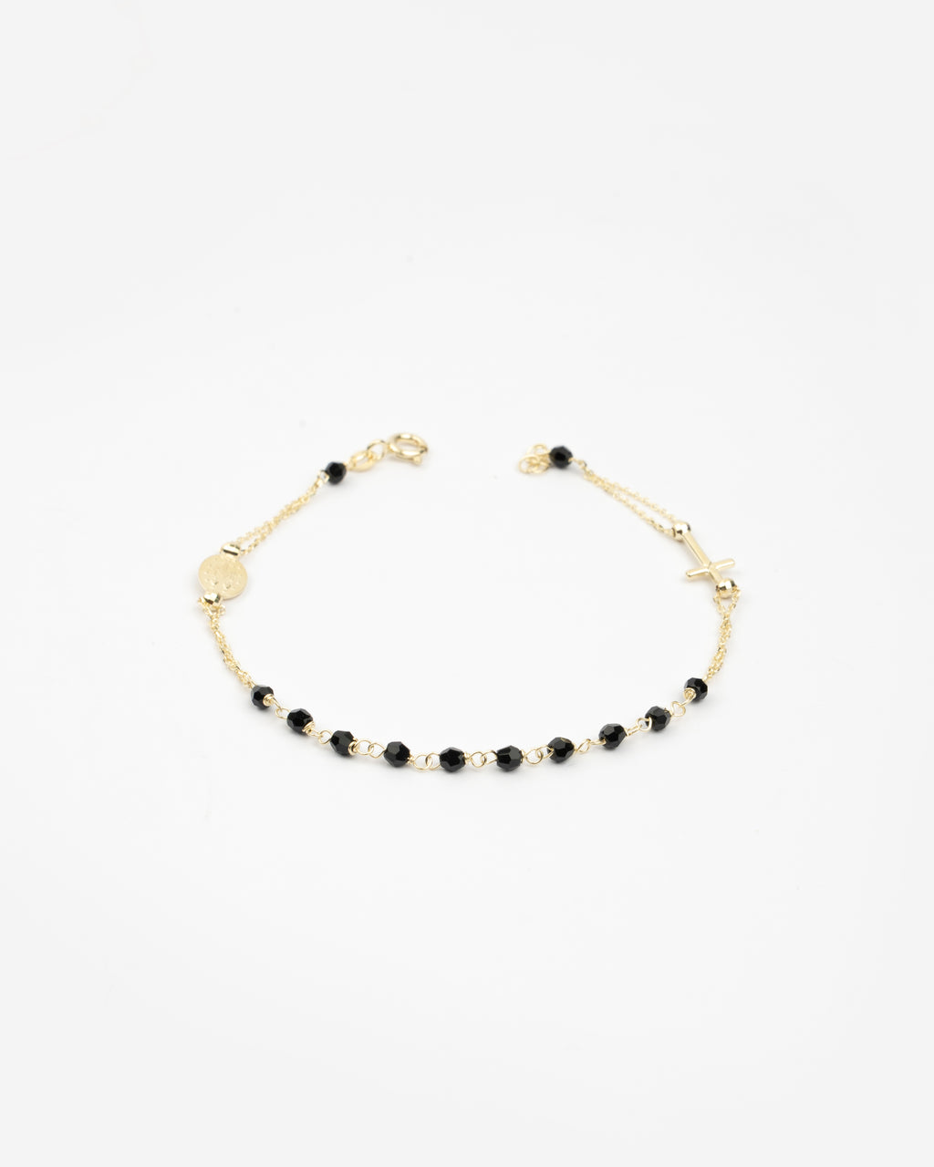 Náramok Rosario Onyx, 14K zlato