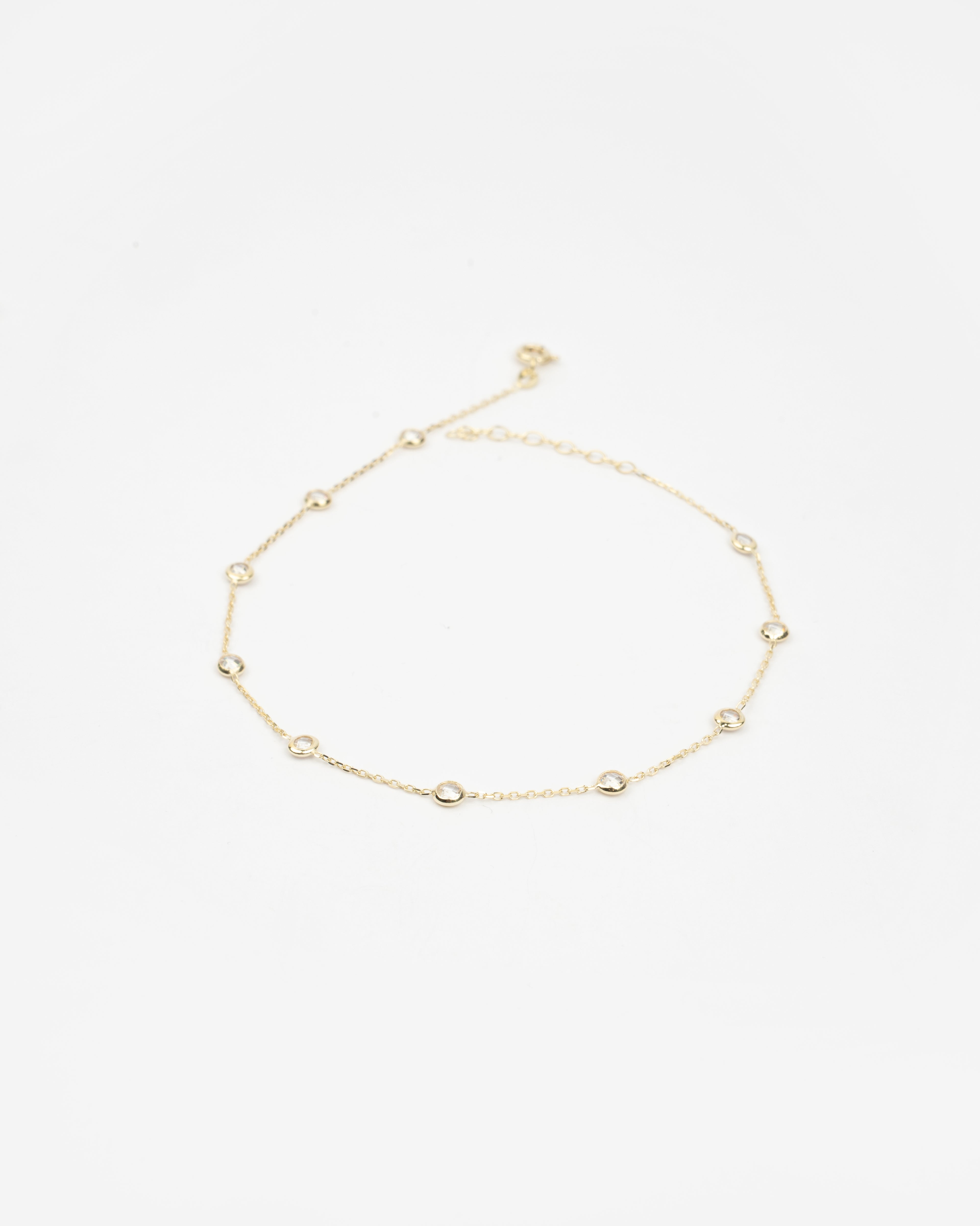 Náramok na nohu Lumière, 14K zlato