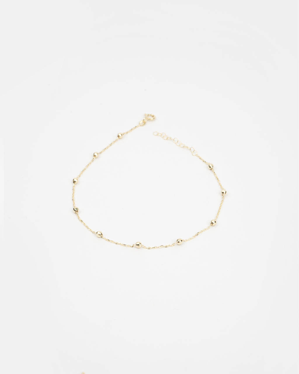 Náramok na nohu Lunaria Yellow, 14K zlato