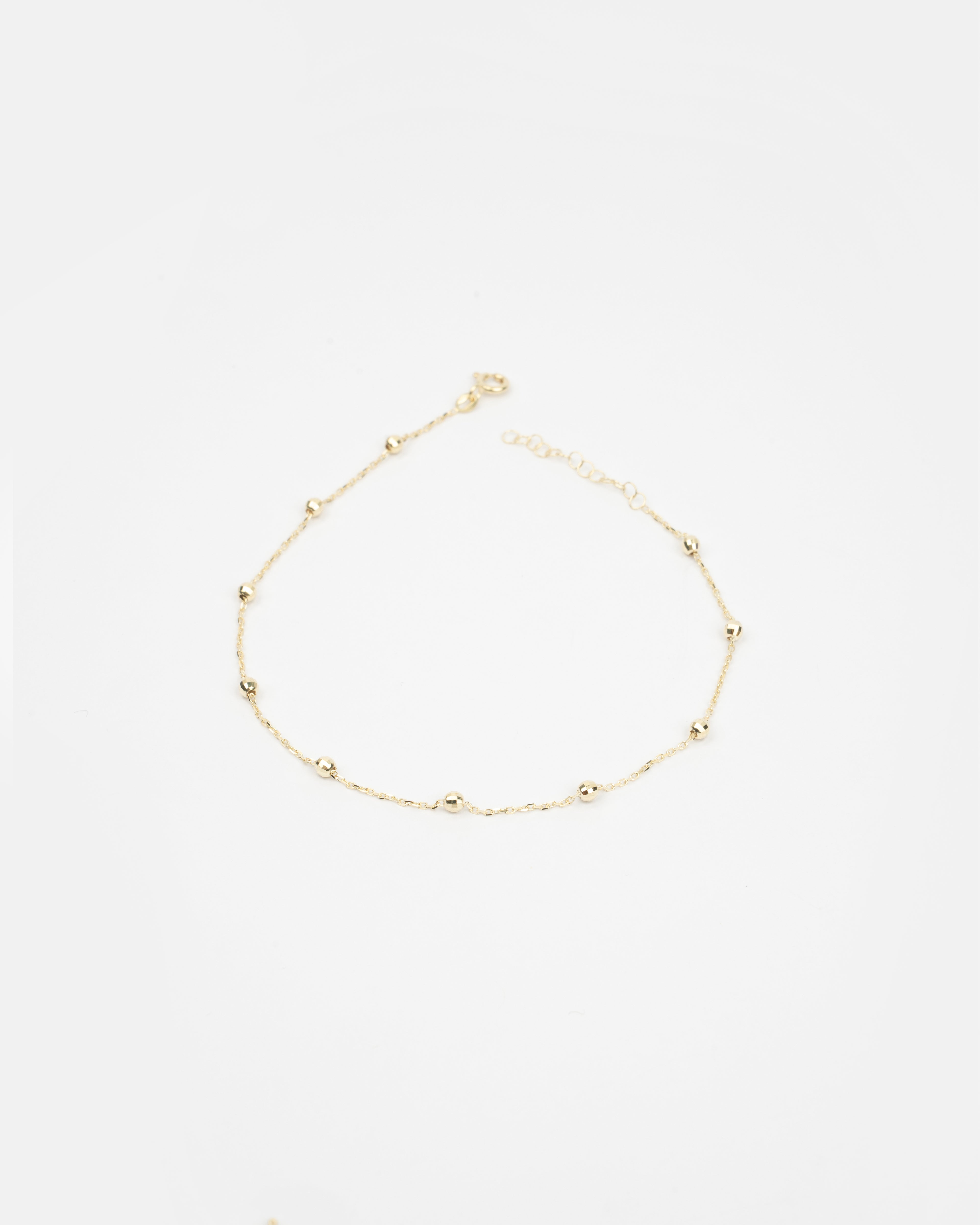 Náramok na nohu Lunaria Yellow, 14K zlato