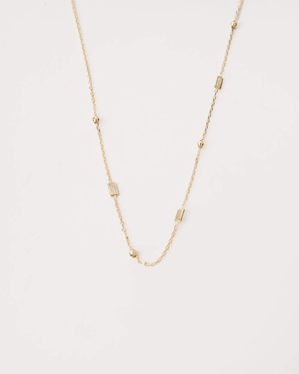 Náhrdelník Éclat Baguette , 14K zlato