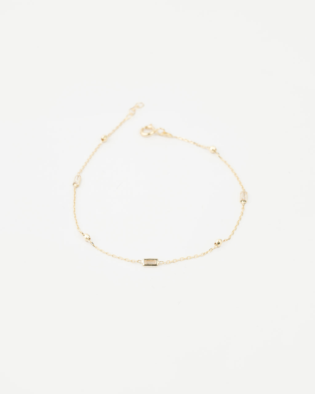 Náramok Éclat Baguette, 14K zlato