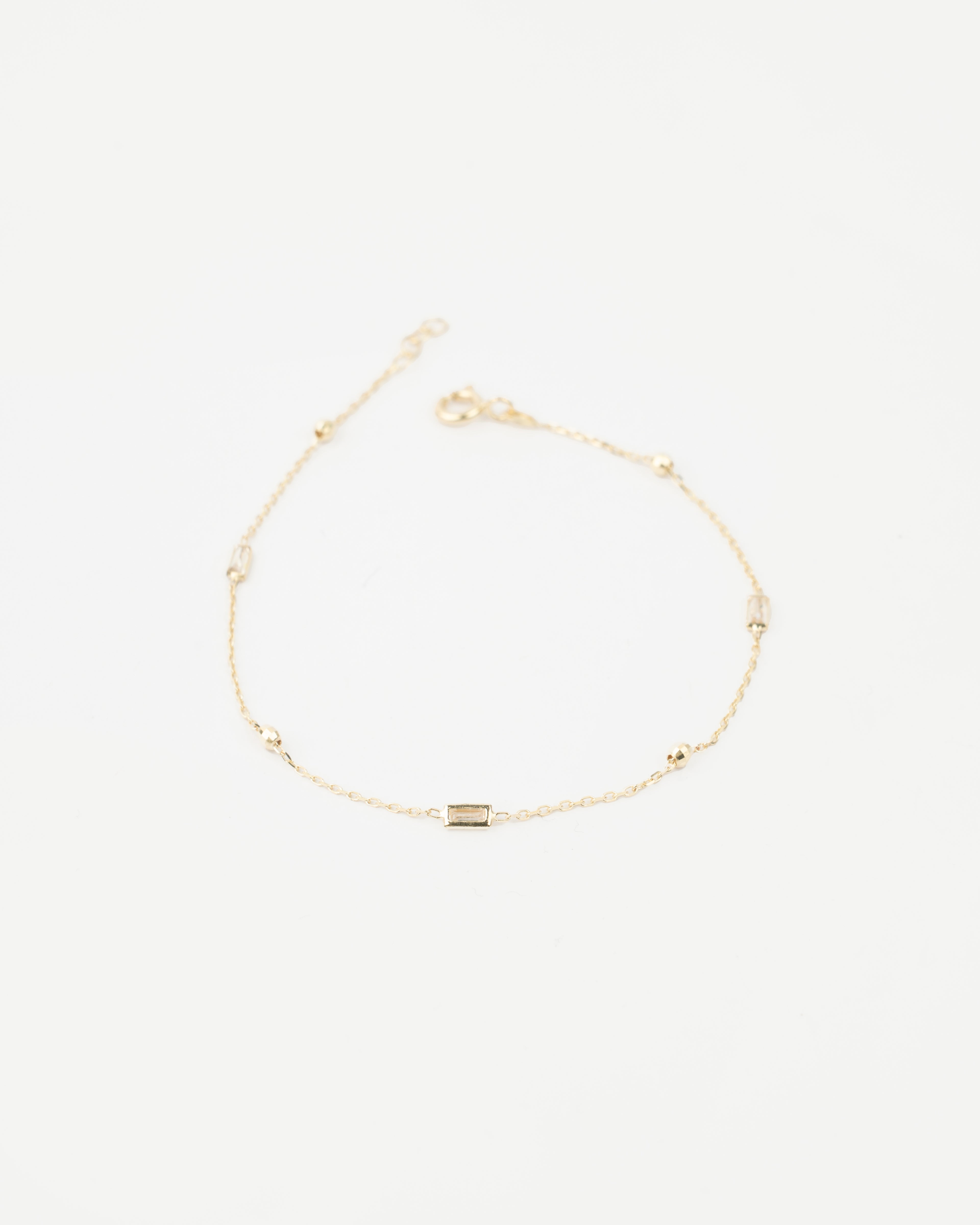 Náramok Éclat Baguette, 14K zlato