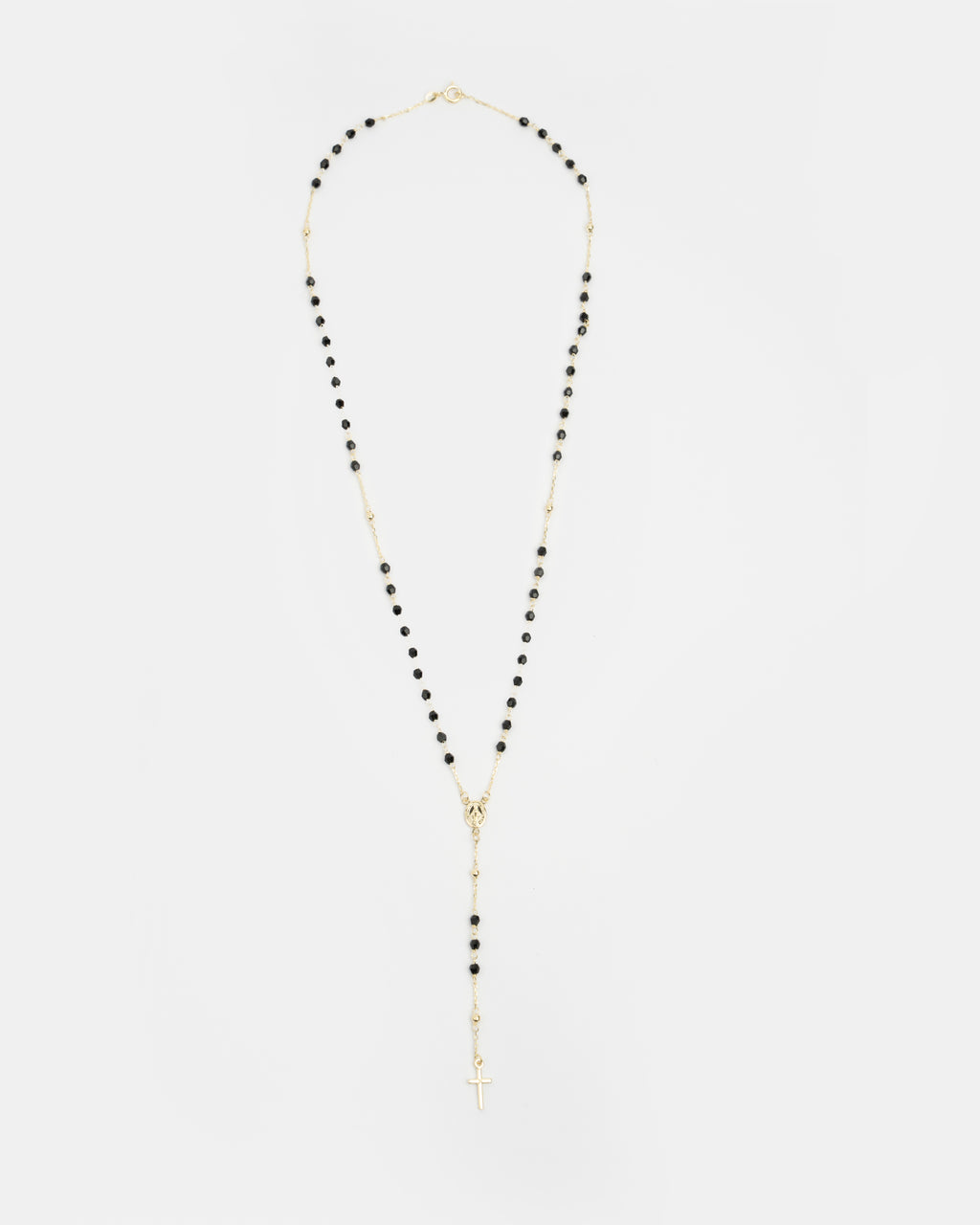 Náhrdelník Rosario Onyx Long, 14K zlato