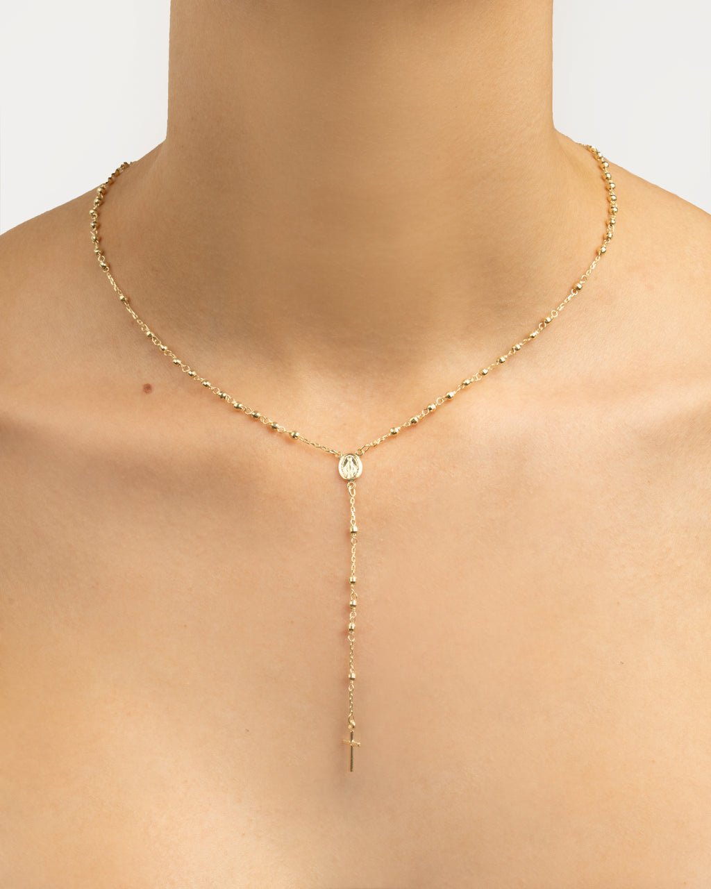 Náhrdelník Rosario Yellow Long, 14K zlato