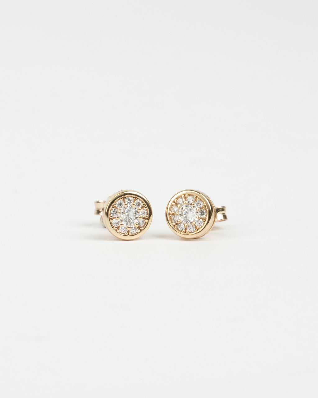 Napichovacie náušnice Bella Aura, 14K zlato