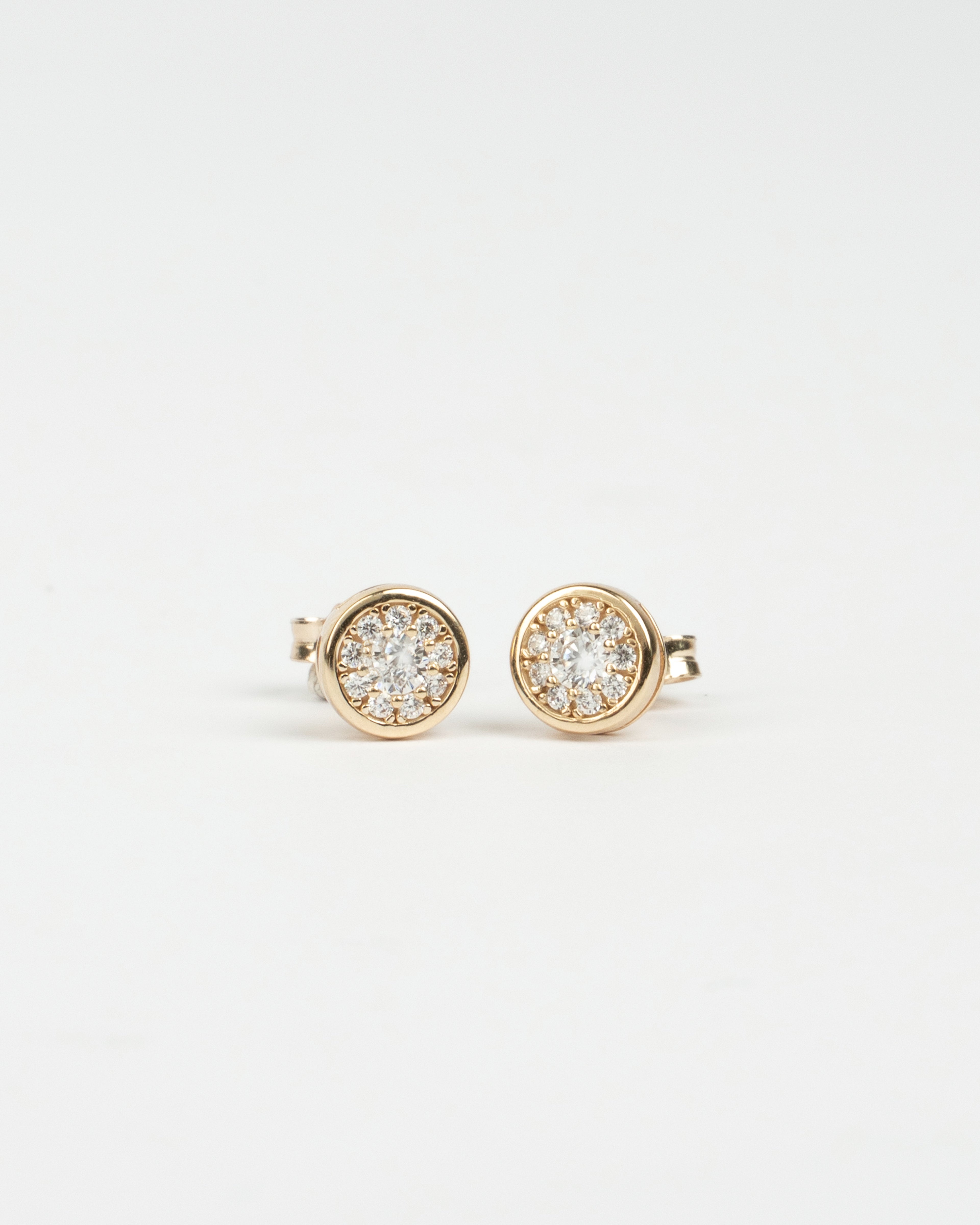 Napichovacie náušnice Bella Aura, 14K zlato