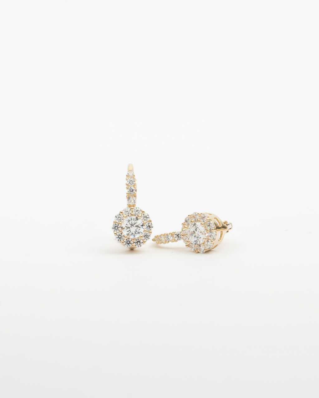 Náušnice Liora Halo, 14K zlato