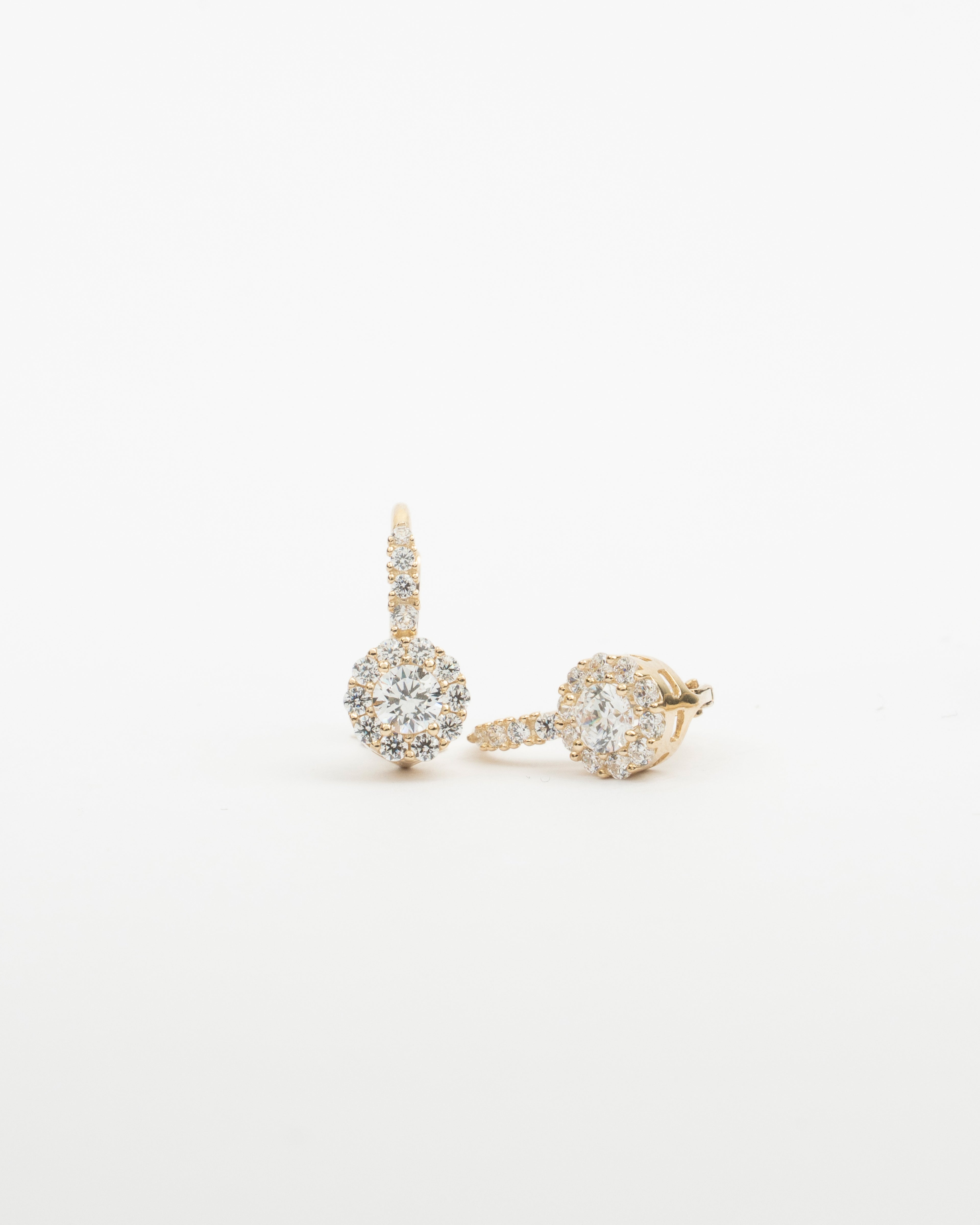 Náušnice Liora Halo, 14K zlato