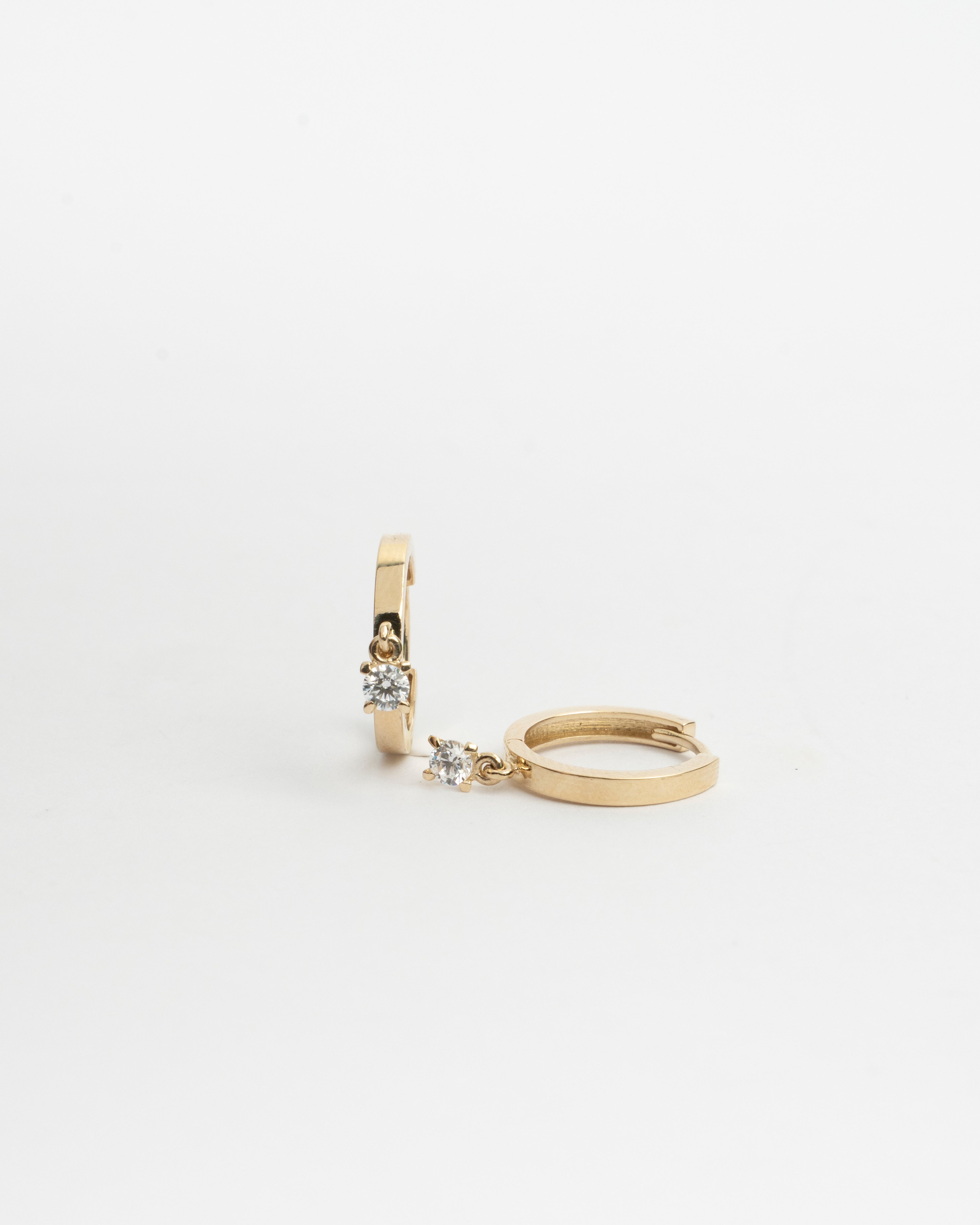 Kružky Solenne Drop, 14K zlato