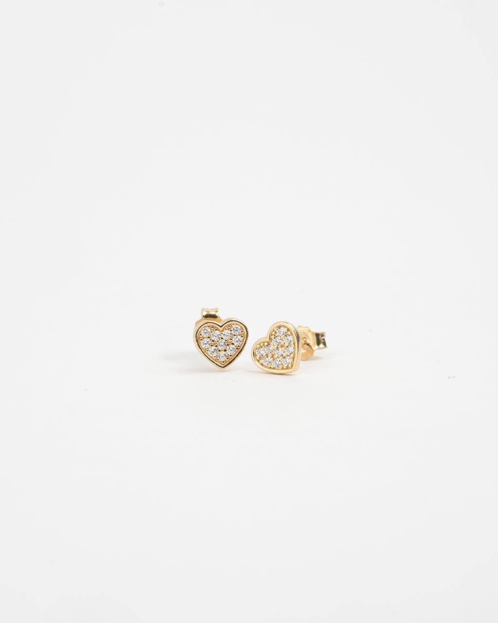 Napichovacie náušnice Srdiečka Liora, 14K zlato