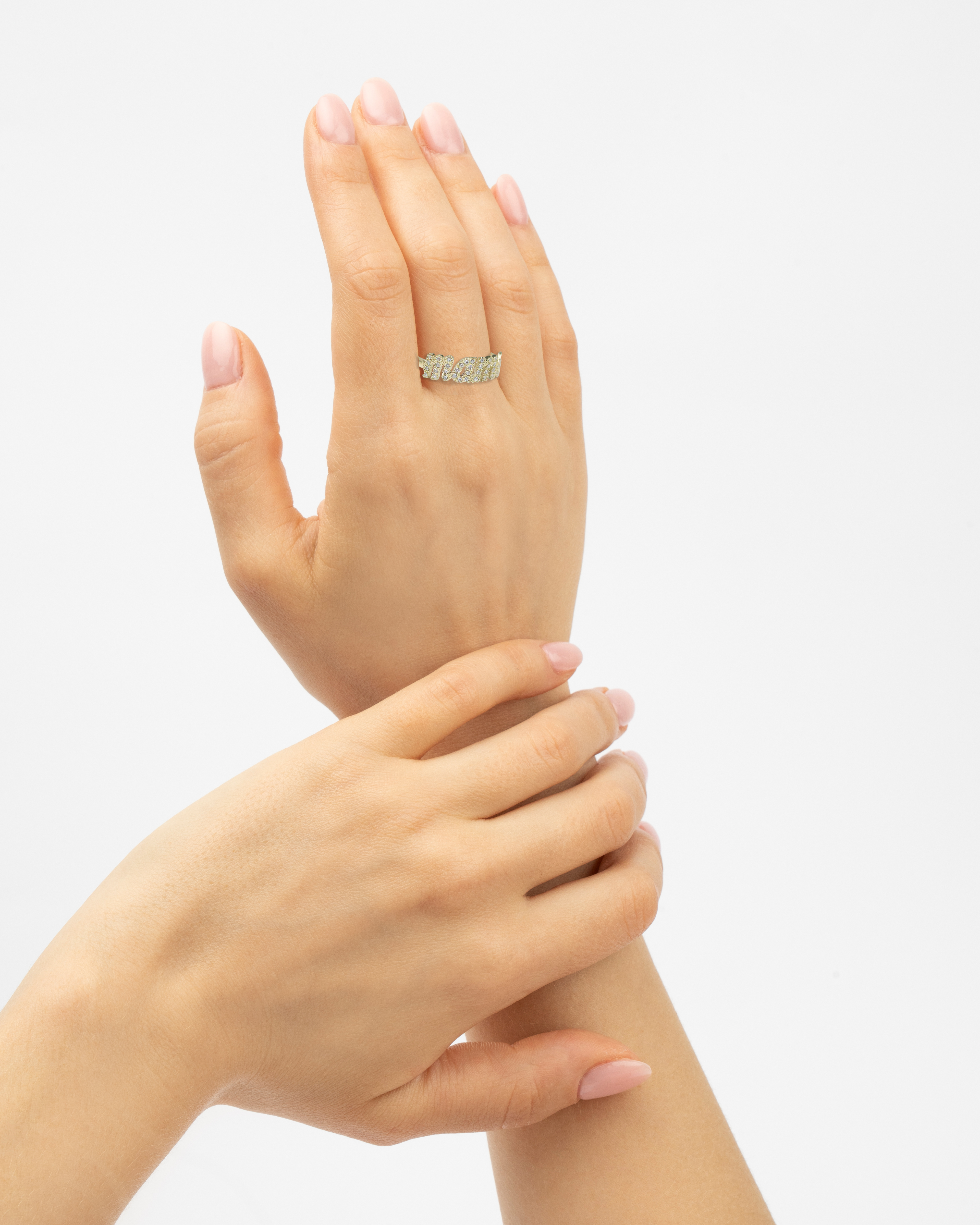 Atelier “MAMA” Pavé Ring, 14K zlato