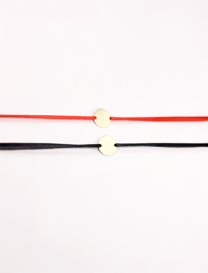 Atelier Medallion Bracelet, 14K zlato (1 cm)