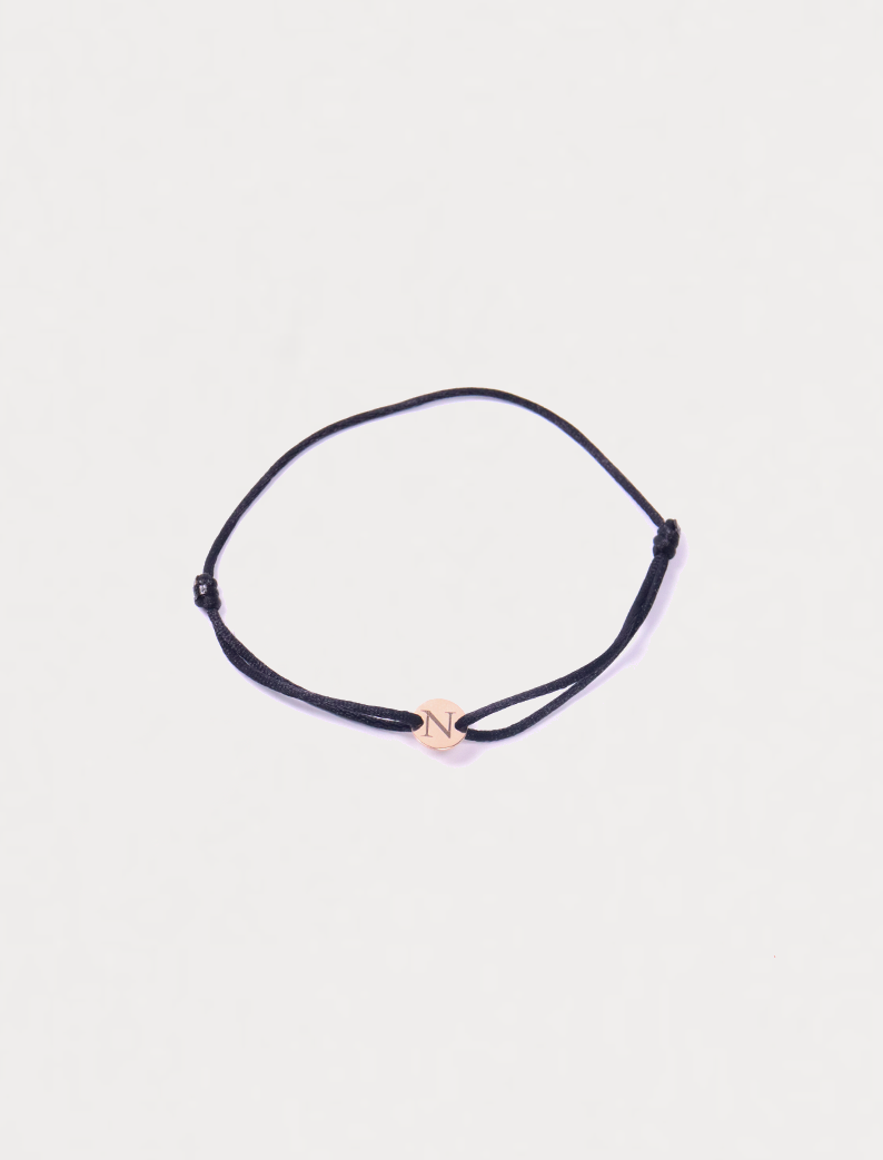 Atelier Mini Medallion Bracelet, 14K zlato (7,5 mm)