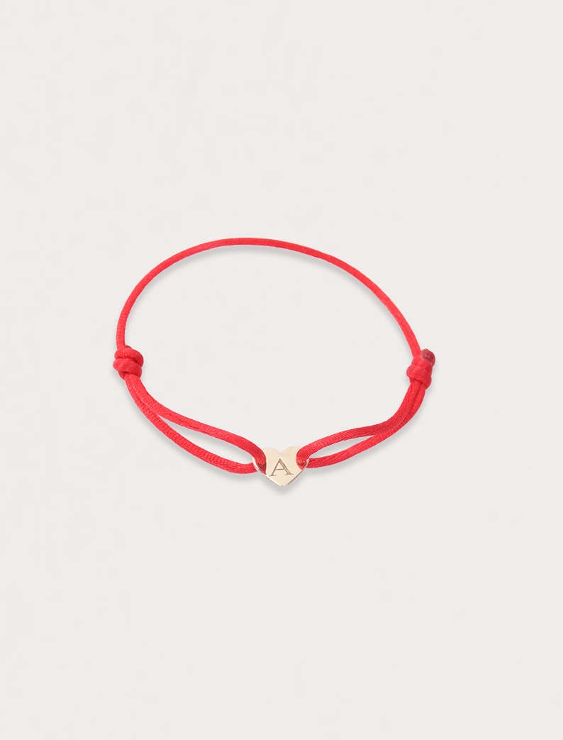Atelier Mini Heart Bracelet, 14K zlato (7,5 mm)