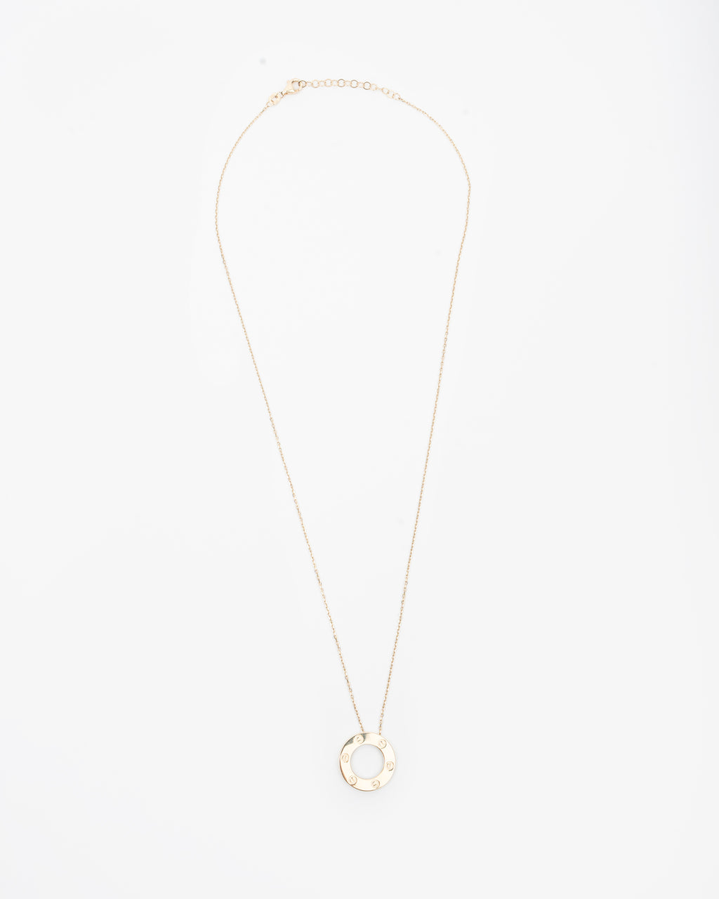 Náhrdelník Clou Cercle, 14K zlato