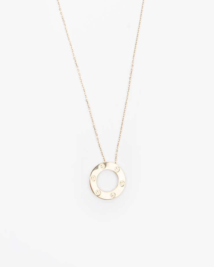 Náhrdelník Clou Cercle, 14K zlato