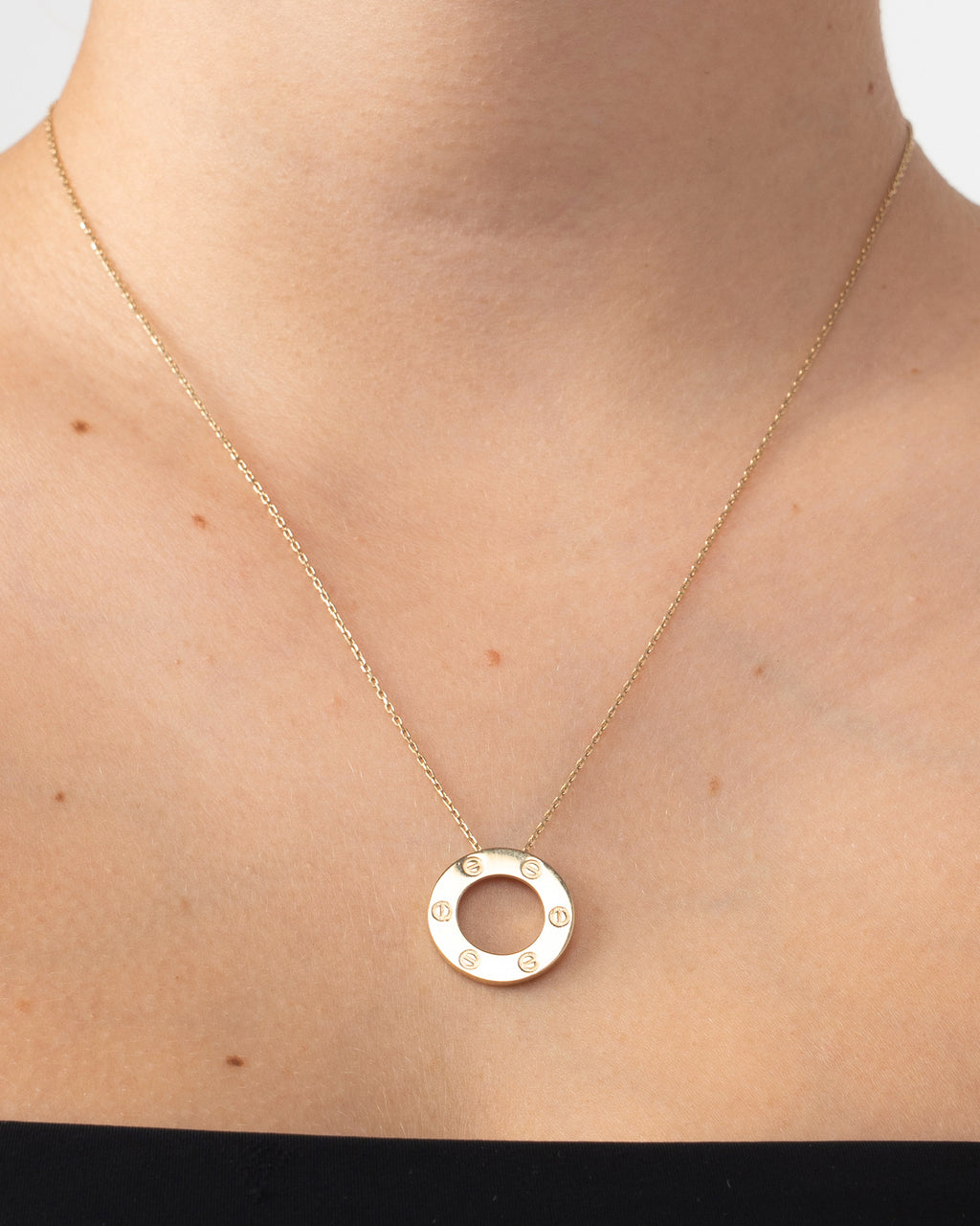 Náhrdelník Clou Cercle, 14K zlato