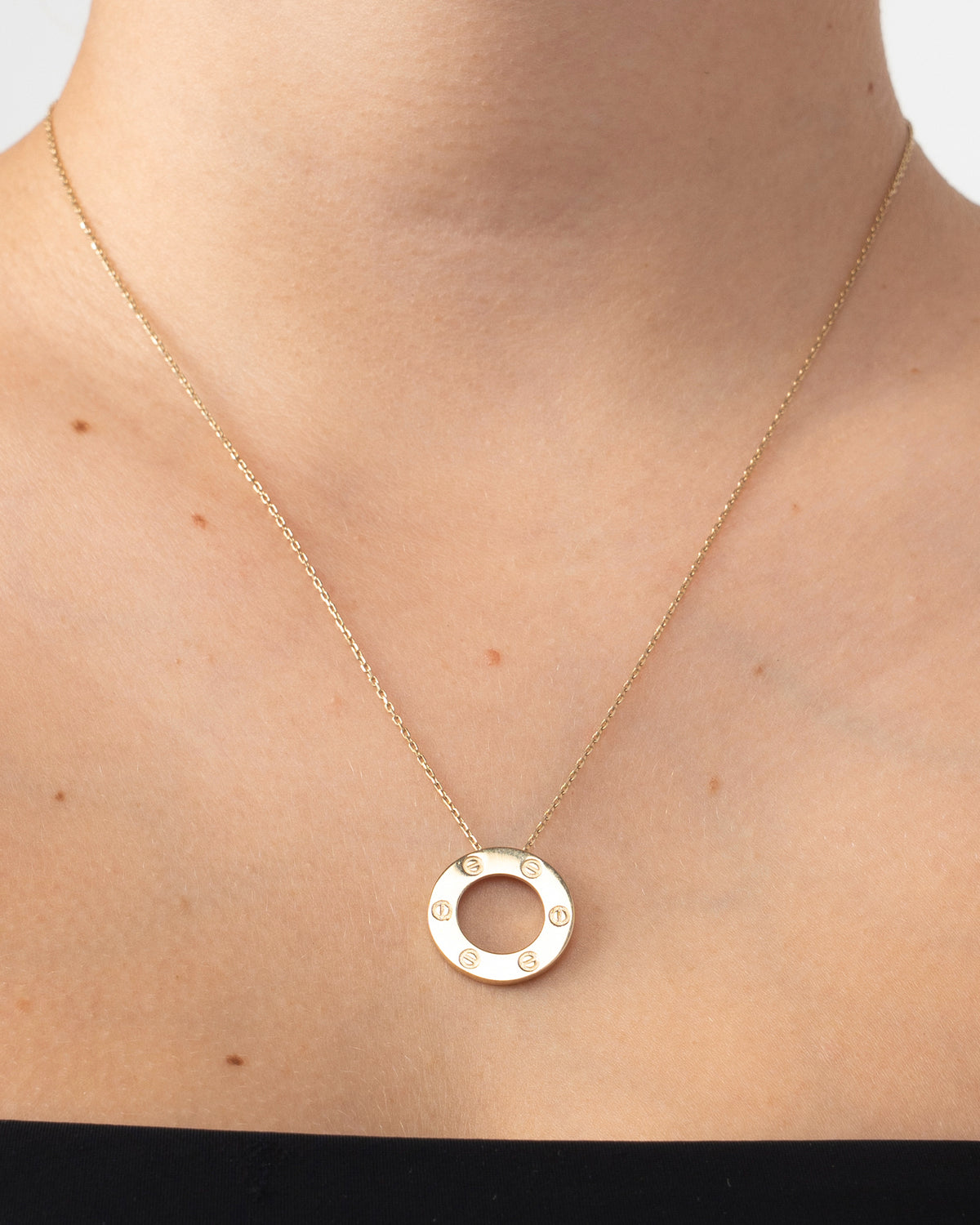 Náhrdelník Clou Cercle, 14K zlato