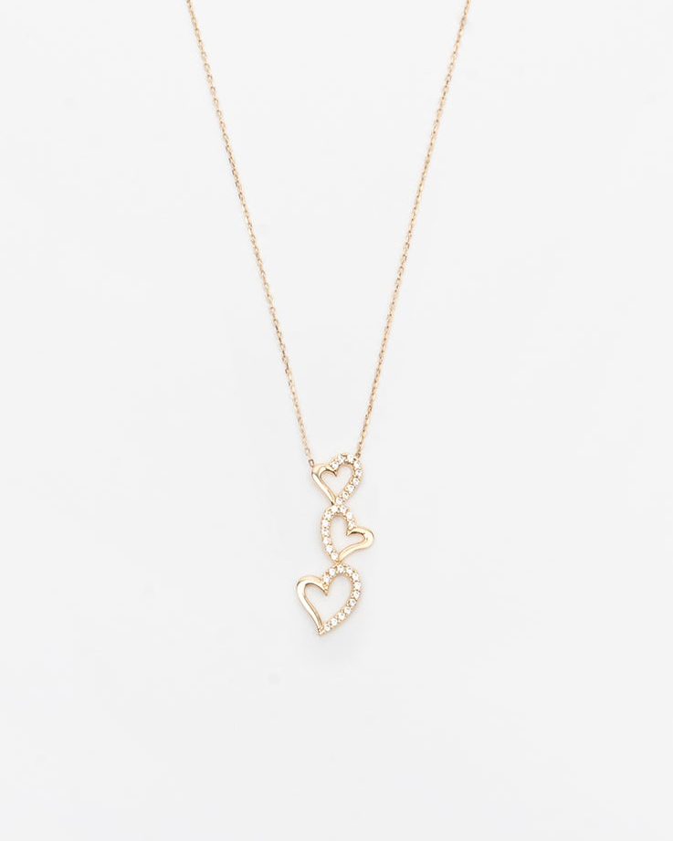 Náhrdelník Trésor Trois, 14K zlato