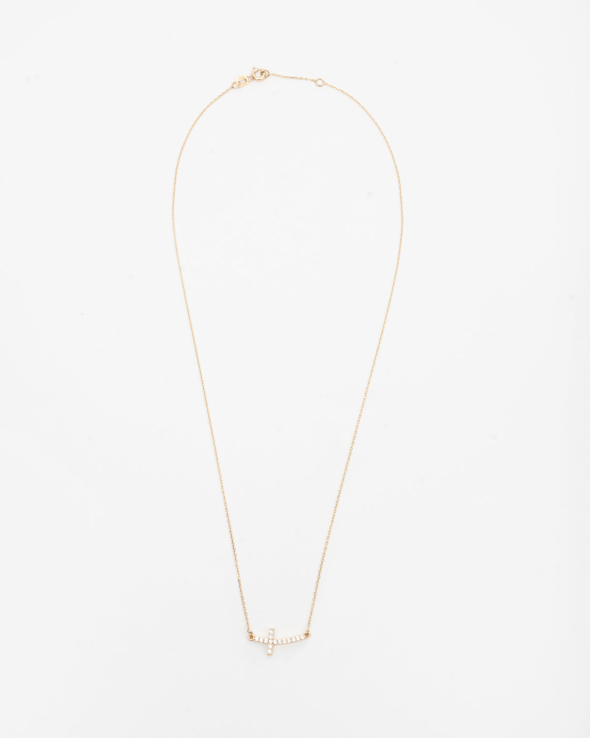 Náhrdelník Sacré Ligne Pavé, 14K zlato