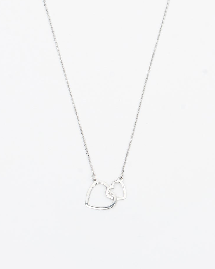 Náhrdelník Together, 14K biele zlato