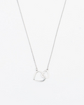 Náhrdelník Together, 14K biele zlato