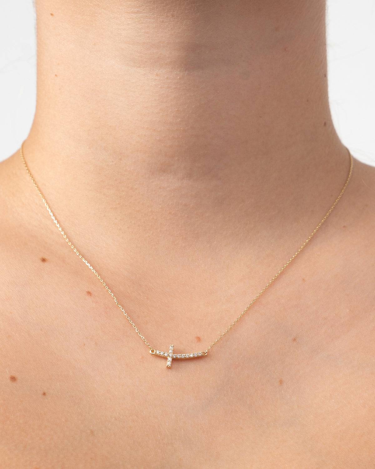 Náhrdelník Sacré Ligne Pavé, 14K zlato
