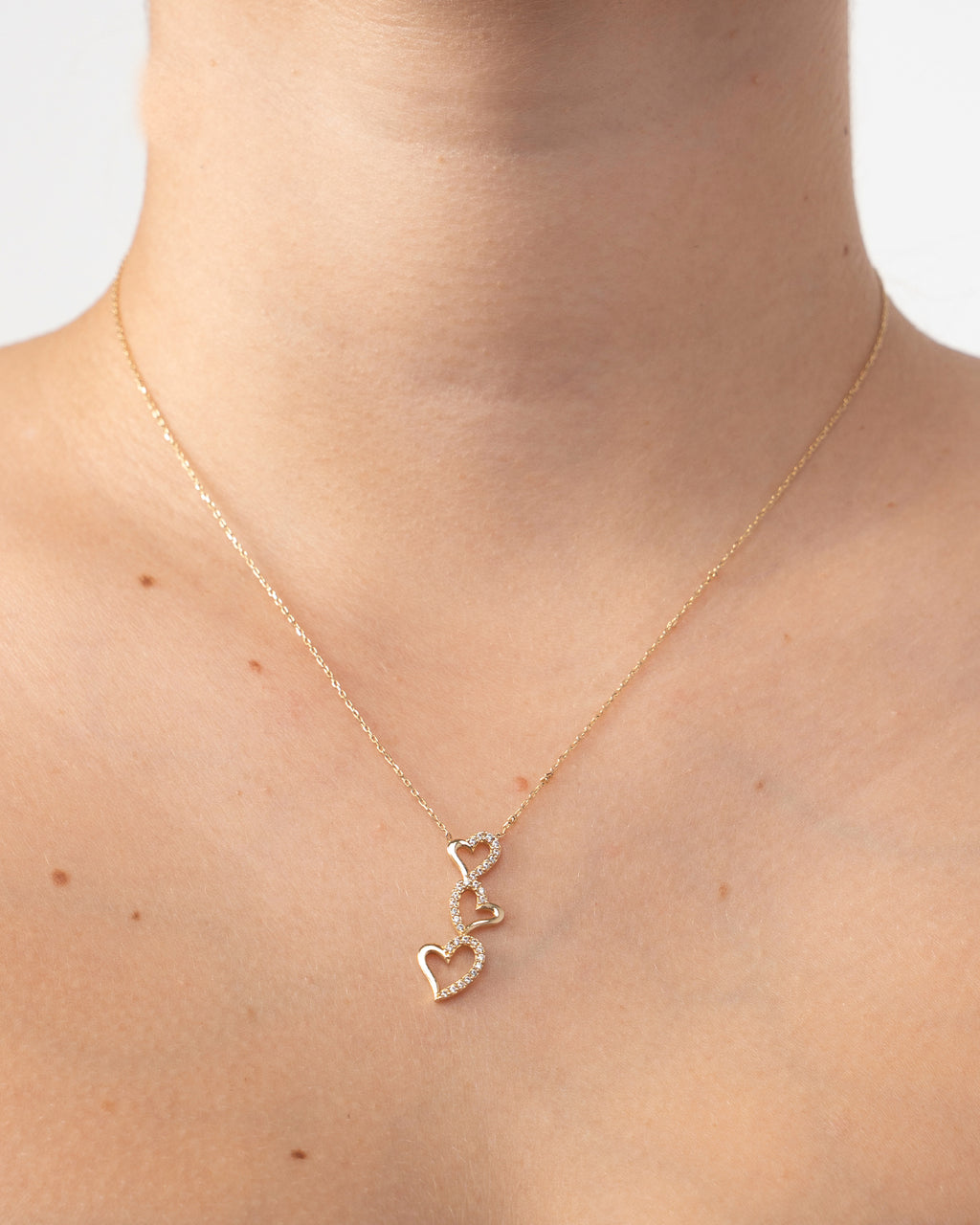 Náhrdelník Trésor Trois, 14K zlato