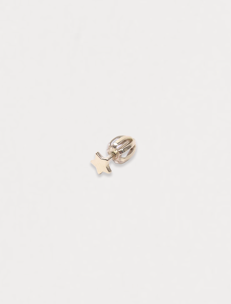Atelier Star Twist Stud, 14K