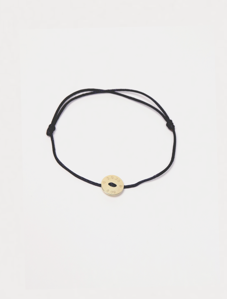 Atelier Button Bracelet, 14K zlato