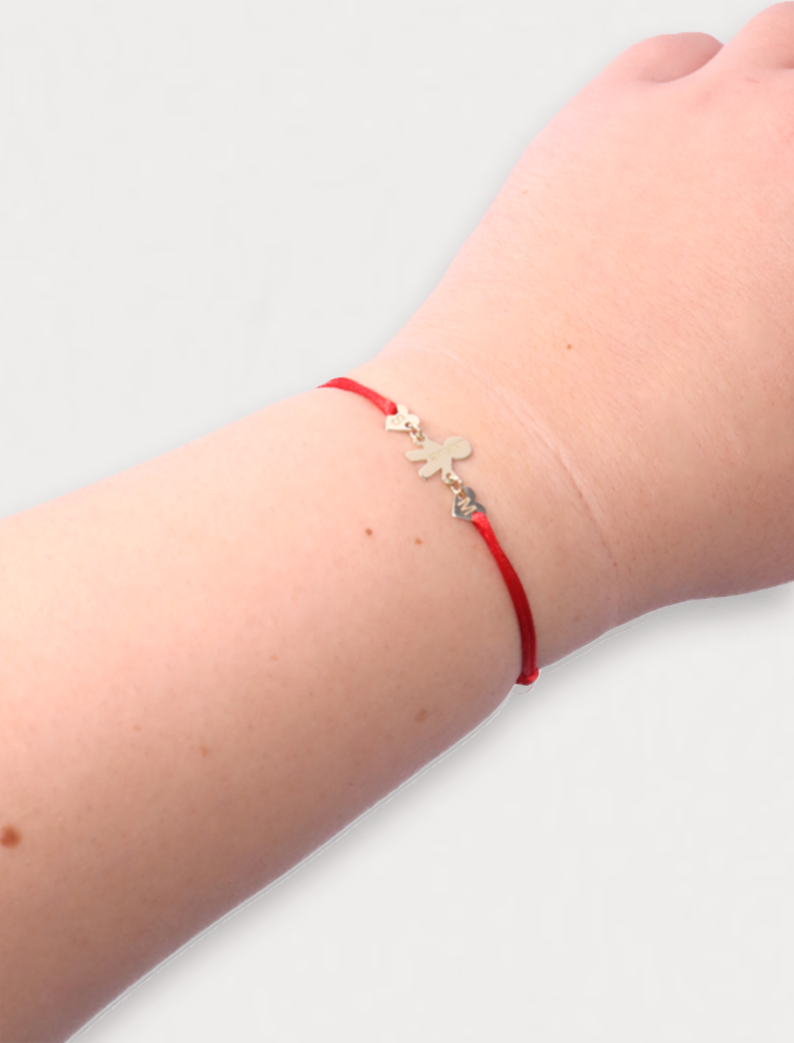 Atelier Boy & Hearts Bracelet, 14K zlato