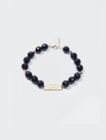 Atelier Faceted Onyx & Gold Embrace Bracelet, 14K