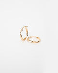 Kruhové náušnice Volute, 14K zlato
