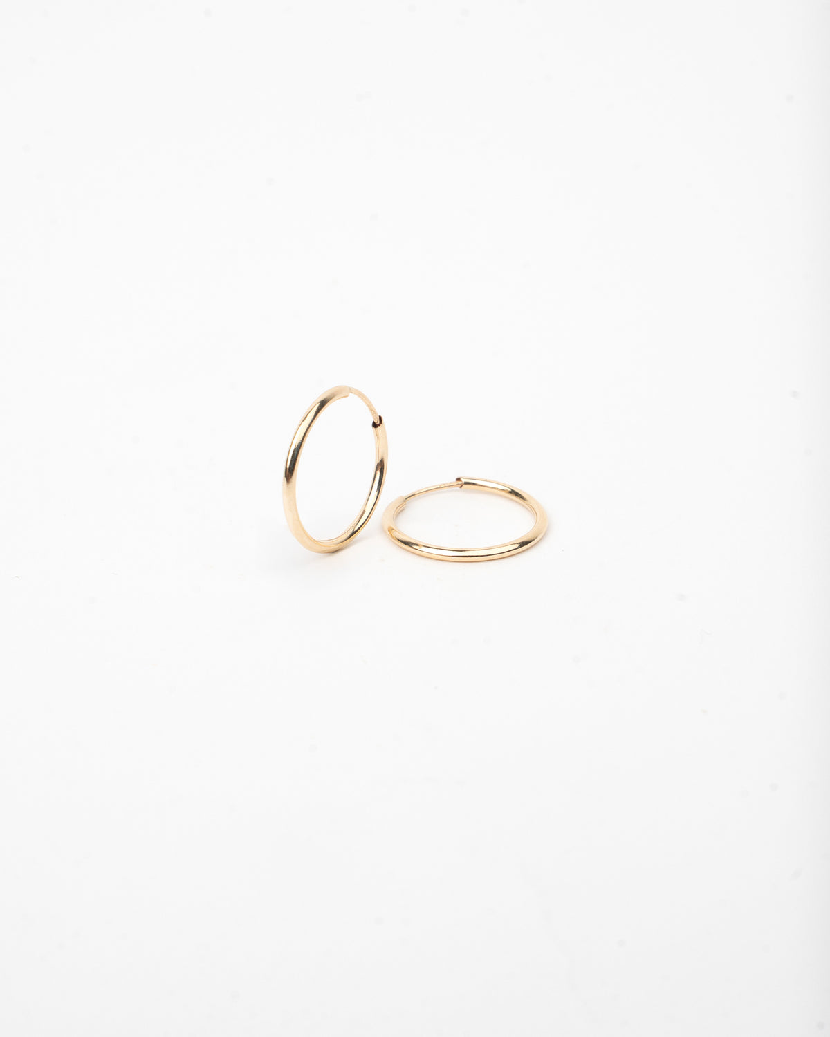 Náušnice Classic Hoop 1,5 cm, 14K zlato
