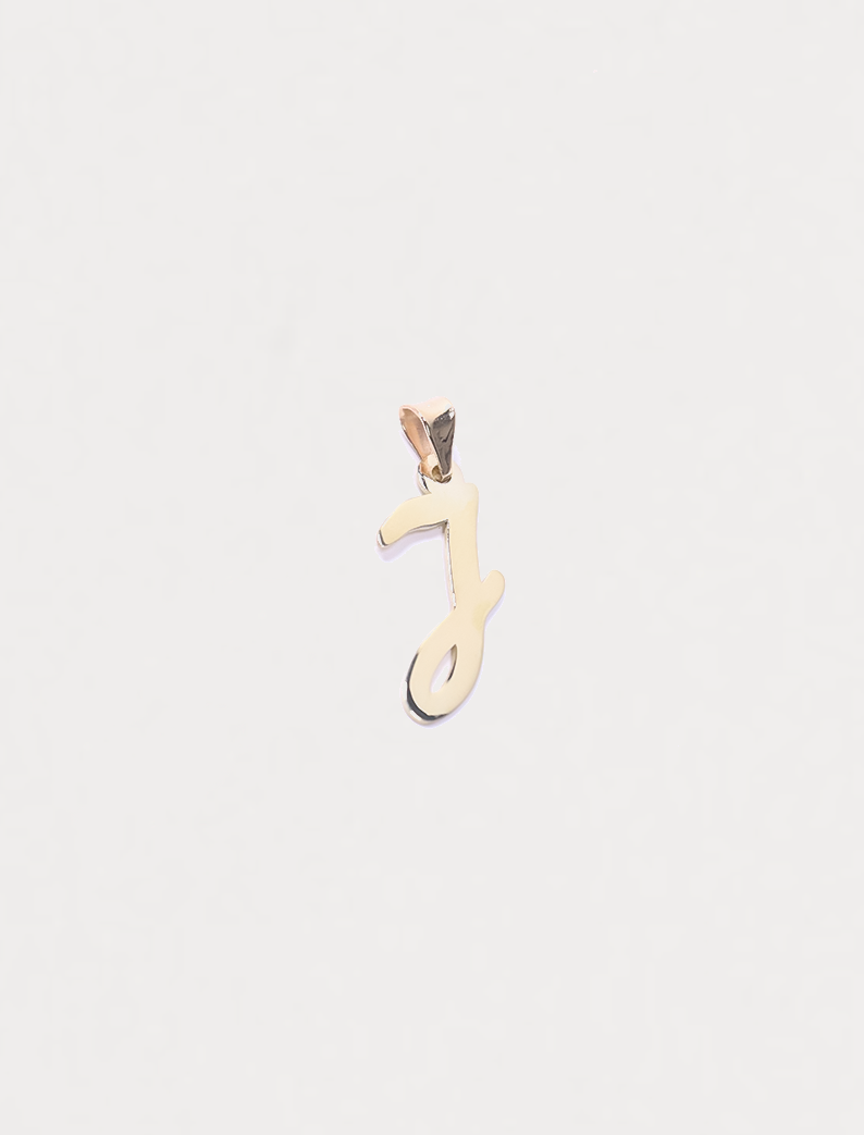 Atelier Custom Initial Pendant – Signature Edition, 14K zlato