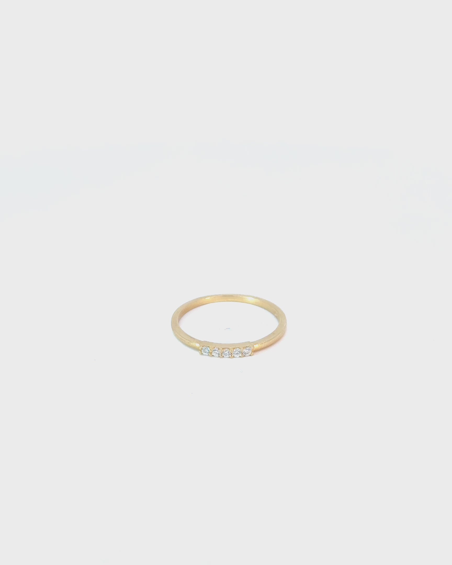 Prsteň Stella Quarta, 14K zlato